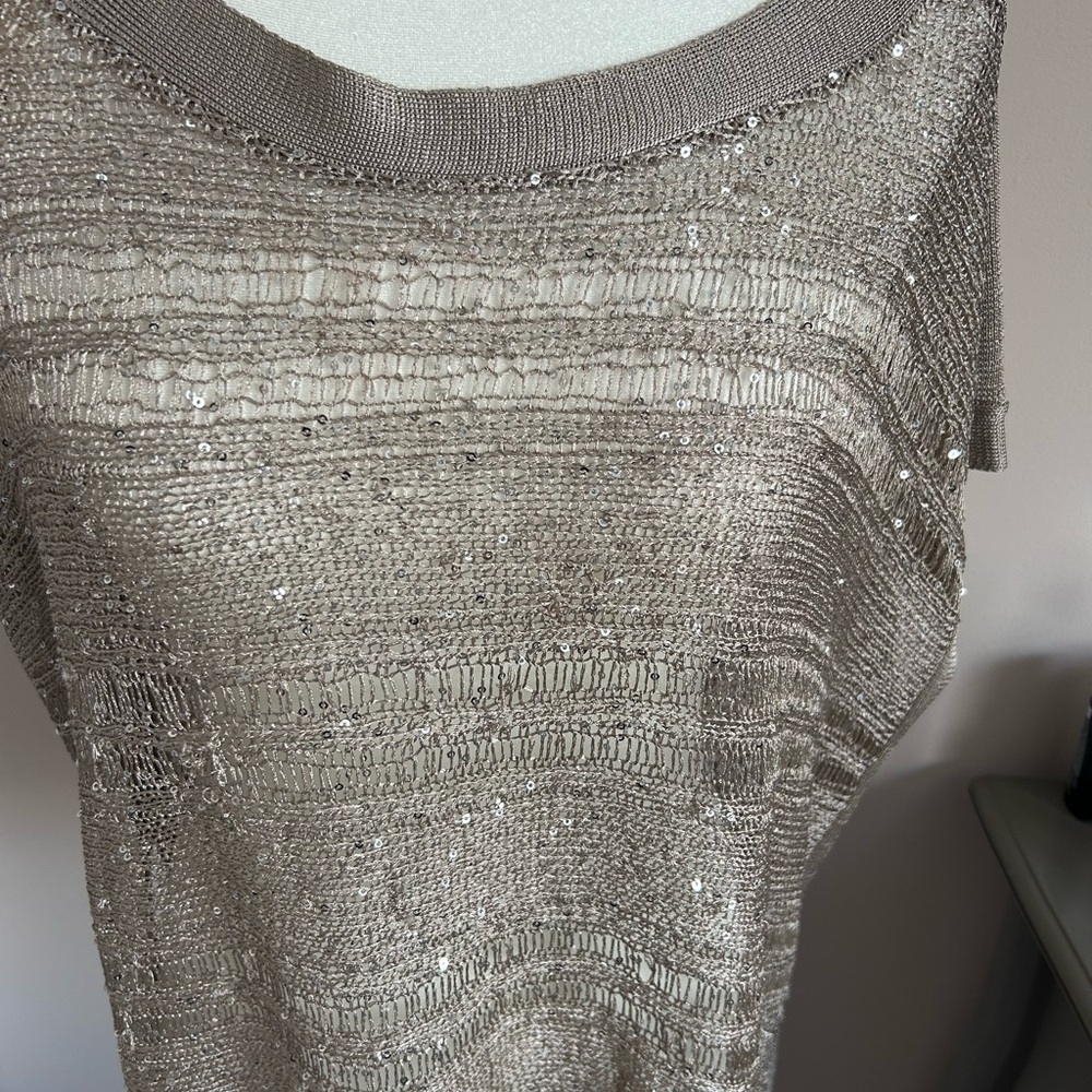 Forever 21 Metallic Sequin Sweater